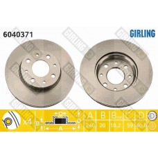 6040371 GIRLING Гальмівний диск