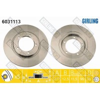 6031113 GIRLING Гальмівний диск