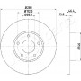 DI-0923 JAPANPARTS Гальмівний диск