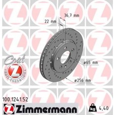 100.1241.52 ZIMMERMANN Гальмівний диск