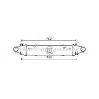 Интеркулер AVA QUALITY COOLING MSA4556