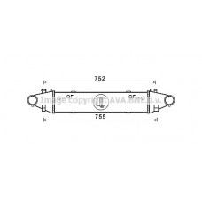 Интеркулер AVA QUALITY COOLING MSA4556
