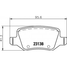MDB2111 MINTEX Комплект гальмівних колодок дисковий гальм