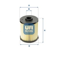 26.006.00 UFI Паливний фільтр
