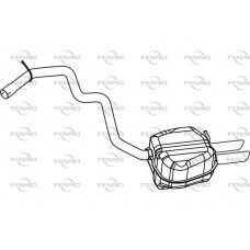 P57070 FENNO Глушник вихлопних газів кінцевий