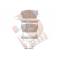 RB2355 R BRAKE Комплект гальмівних колодок дисковий гальм