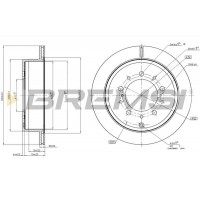 CD7799V BREMSI Гальмівний диск