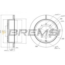 CD7799V BREMSI Гальмівний диск