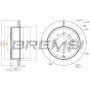 CD7799V BREMSI Гальмівний диск