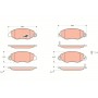 GDB1461 TRW Комплект гальмівних колодок дисковий гальм