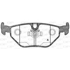 BPA0265.15 OPEN PARTS Комплект гальмівних колодок дисковий гальм