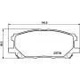 8DB 355 010-071 HELLA PAGID Комплект гальмівних колодок дисковий гальм