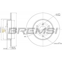 CD7111S BREMSI Гальмівний диск