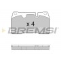 BP3288 BREMSI Комплект гальмівних колодок дисковий гальм