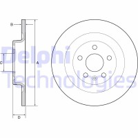 BG4950C DELPHI Гальмівний диск