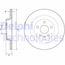 BG4950C DELPHI Гальмівний диск