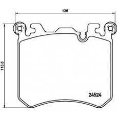 8DB 355 020-431 HELLA Комплект гальмівних колодок дисковий гальм