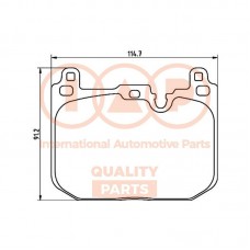 704-51004 IAP QUALITY PARTS КомплеК т гальмівних колодок, дискове гальмо