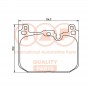 704-51004 IAP QUALITY PARTS КомплеК т гальмівних колодок, дискове гальмо