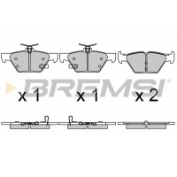 BP3729 BREMSI Комплект гальмівних колодок дисковий гальм