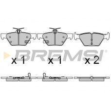 BP3729 BREMSI Комплект гальмівних колодок дисковий гальм