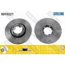 6016221 GIRLING Гальмівний диск