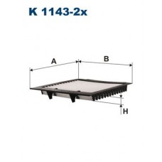 K 1143-2x FILTRON Фільтр повітря у внутрішньому просторі