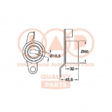 127-06034 IAP QUALITY PARTS Натяжний ролик ремінь ГРМ