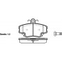 NB21463V00 NEW BLOX Комплект гальмівних колодок дисковий гальм