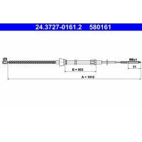 24.3727-0161.2 ATE Тросик, cтояночный тормоз