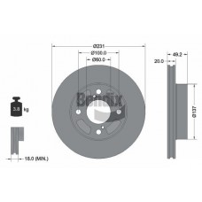 BDS2175 BENDIX Braking Гальмівний диск