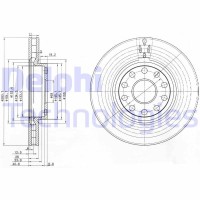 BG3078 DELPHI Гальмівний диск