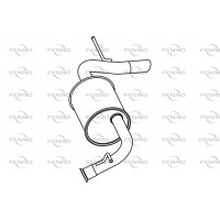 P66023 FENNO Глушник вихлопних газів кінцевий