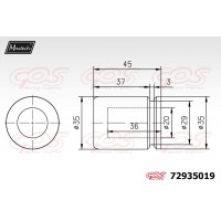 72935019 MAXTECH Поршень корпус скоби гальма