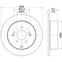 8DD 355 119-051 HELLA Гальмівний диск