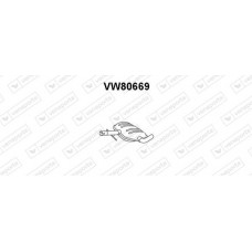 VW80669 VENEPORTE Середній глушник вихлопних газів