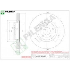 V255 PILENGA Гальмівний диск