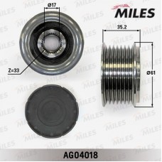 AG04018 MILES Механізм вільного ходу генератора