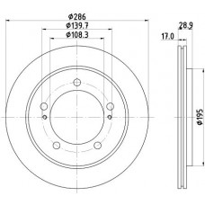 8DD 355 111-791 HELLA Гальмівний диск