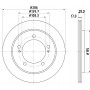 8DD 355 111-791 HELLA PAGID Гальмівний диск