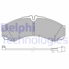 LP3658 DELPHI КомплеК т гальмівних колодок, дискове гальмо