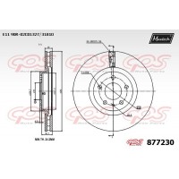 877230 MAXTECH Гальмівний диск