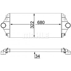 CI 17 000S MAHLE Интеркулер