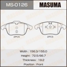 MS-0126 MASUMA Комплект гальмівних колодок