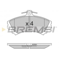 BP2702 BREMSI Комплект гальмівних колодок дисковий гальм
