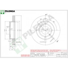 V333 PILENGA Гальмівний диск