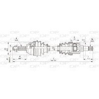 DRS6321.00 OPEN PARTS Привідний вал
