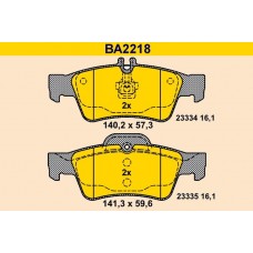 BA2218 BARUM КомплеК т гальмівних колодок, дискове гальмо