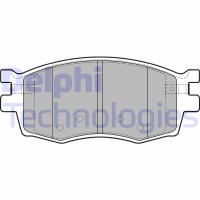 LP1951 DELPHI Комплект гальмівних колодок дисковий гальм