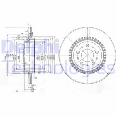 BG3782C DELPHI Гальмівний диск
